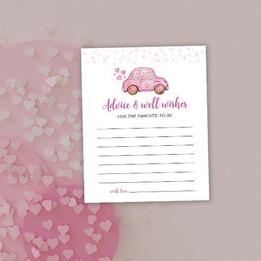 Kleine Pink Car Advice Card