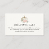 Kleine Pink Pumpkin Custom Enclosure Card Begleitkarte (Vorderseite)