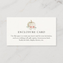 Kleine Pink Pumpkin Custom Enclosure Card Begleitkarte