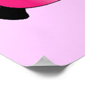 Kleine pinkfarbene Kinderzimmer Kunst Poster (Ecke)