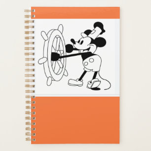 Kleine Planerorange mit Steamboat Willie Design Planer