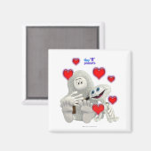 Kleine Planeten Alles, was du brauchst, ist Liebe Magnet (Vorderseite/Rückseite)