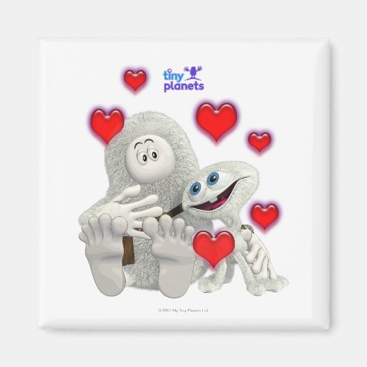 Kleine Planeten Alles, was du brauchst, ist Liebe Magnet (Vorne)