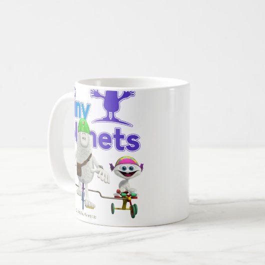 Kleine Planeten-einfacher Reiter Kaffeetasse (Vorderseite Links)