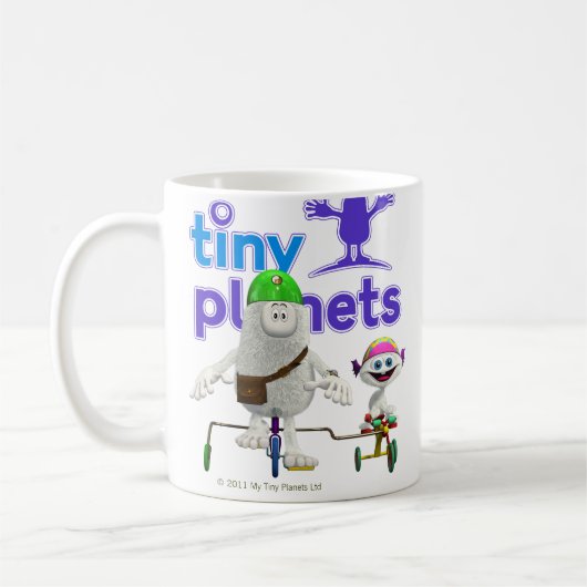 Kleine Planeten-einfacher Reiter Kaffeetasse (Links)