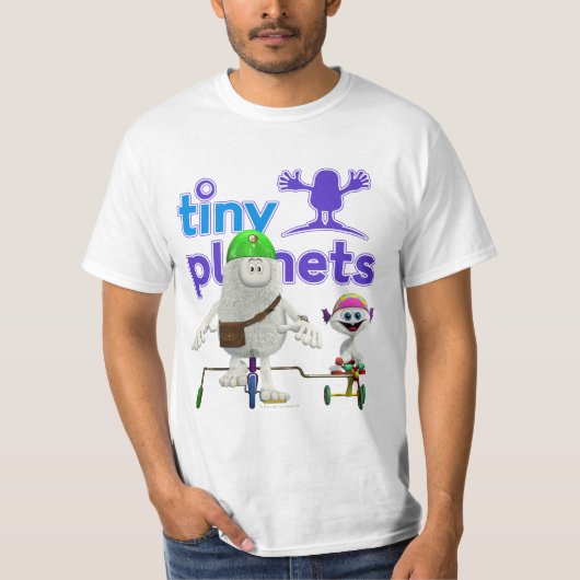 Kleine Planeten-einfacher Reiter T-Shirt (Vorderseite)