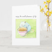 Kleine Pleasingkarte Karte (Gelbe Blume)