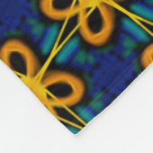 Kleine Polardecke von blau und gelb Fleecedecke (Ecke)