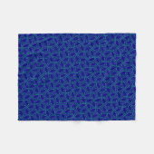 Kleine Poldecke Jimette Blaues Design Fleecedecke (Vorderseite (Horizontal))