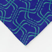 Kleine Poldecke Jimette Blaues Design Fleecedecke (Ecke)