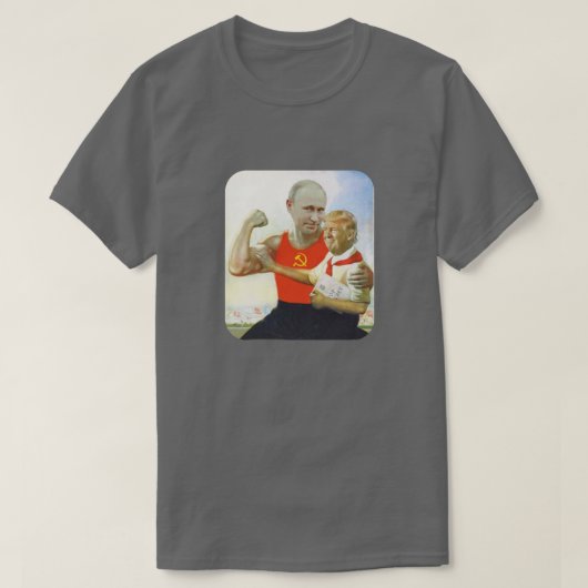 Kleine politische Satire Trumpfu. PapaPutin T-Shirt (Design vorne)