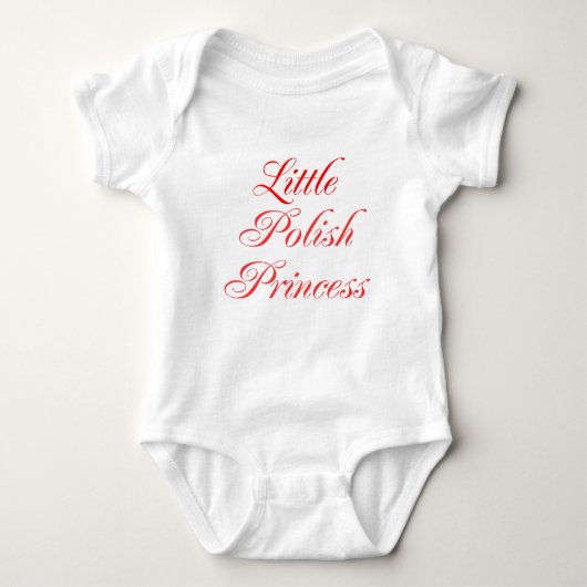 Kleine polnische Prinzessin Baby Strampler (Vorderseite)