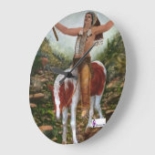 Kleine Pony Big Spirit Wall Uhr (Winkel)