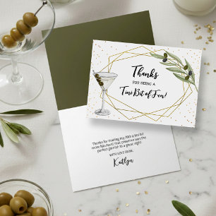 Kleine Portion Spaß Martini Soirée Dankeskarte