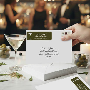 Kleine Portion Spaß Martini Soiree Rücksendeadress