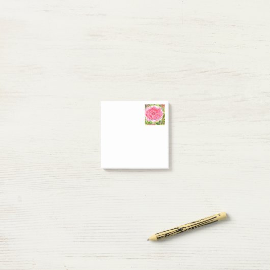 Kleine Post-Itanmerkungen Ginormous Rose Post-it Klebezettel (Auf Schreibtisch)