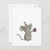 kleine Postkarte der Maus (Vorne/Hinten)