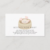 Kleine Potsticker Babydusche Buchanfrage Begleitkarte (Vorderseite)