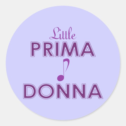 Kleine Prima Donna Stickers (Vorderseite)