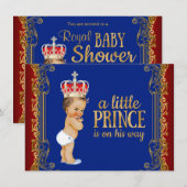 Kleine Prince Baby Dusche Einladung (Vorne/Hinten)