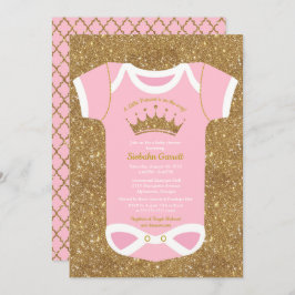 Kleine Princess Baby Bodysuit Dusche Einladung
