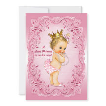 Kleine Princess Baby Dusche Gold Crown Rosa Rahmen