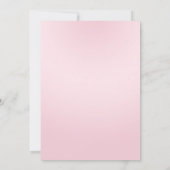 Kleine Princess-Babydusche Einladung, pink Einladung (Rückseite)