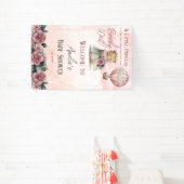 Kleine Princess Bear Bearly Wait Girl Baby Dusche Banner (InSitu)