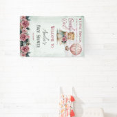 Kleine Princess Bear Bearly Wait Girl Baby Dusche Banner (InSitu)