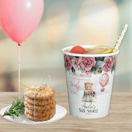 Kleine Princess Bear Bearly Wait Girl Baby Dusche Pappbecher