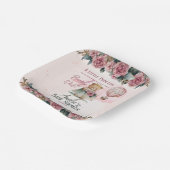 Kleine Princess Bear Bearly Wait Girl Baby Dusche Pappteller (Gewinkelt)