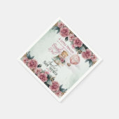 Kleine Princess Bear Bearly Wait Girl Baby Dusche Serviette (Ecke)