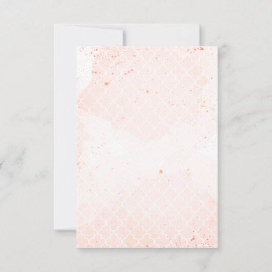 Kleine Princess Bear Girl Babydusche Dankeskarte (Rückseite)