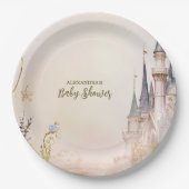 Kleine Princess Mairytale Castle Babydusche Pappteller (Vorderseite)