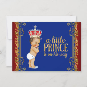 Kleine Prinz Baby Shower Einladung