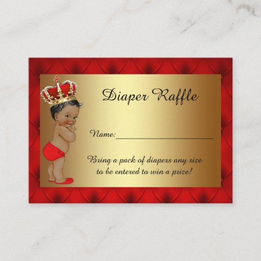 Kleine Prinz-Windeln-Raffelkarten für Tijuana Begleitkarte (Vorderseite)