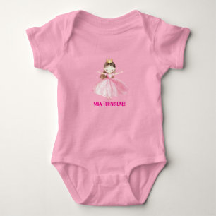 Kleine Prinzessin 1. Geburtstag Baby Body Mädchen Strampler