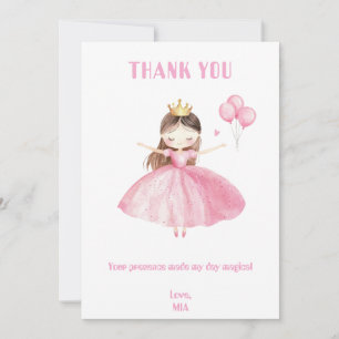 Kleine Prinzessin 1. Geburtstag Dankeschön Karte M