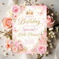 Kleine Prinzessin Alles Gute zum Geburtstag