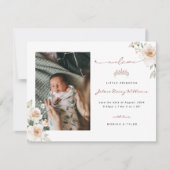 Kleine Prinzessin | Ankündigung von Foto zur Gebur (Vorderseite)