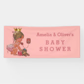 Kleine Prinzessin auf Telefon-personalisierter Banner (Horizontal)