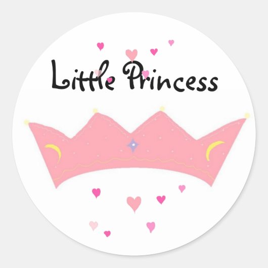 Kleine Prinzessin - Aufkleber (Vorderseite)