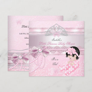 Kleine Prinzessin Baby Shower Mädchen Schmetterlin Einladung