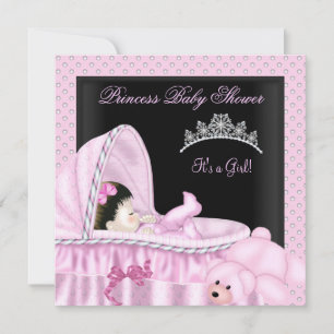 Kleine Prinzessin Baby Shower Mädchen Wiege Einladung