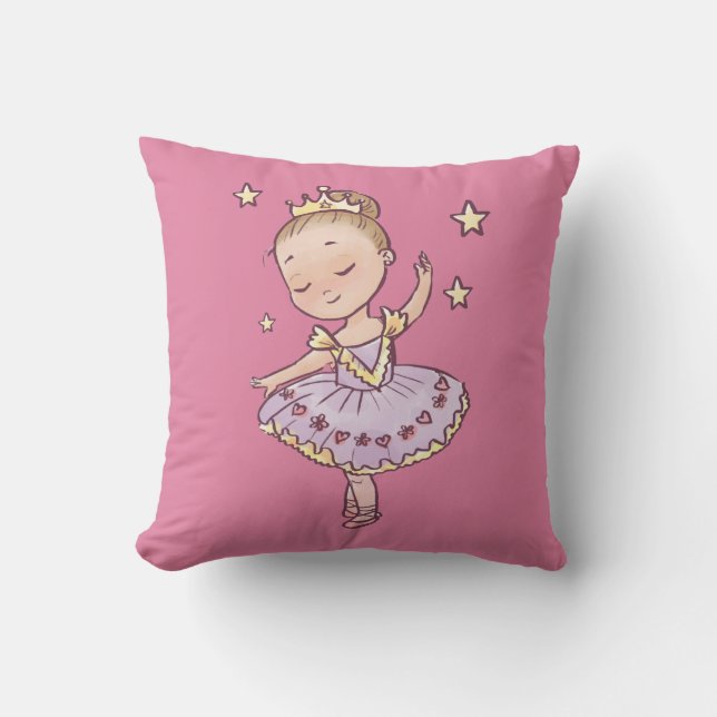 Kleine Prinzessin Ballerina Kissen (Vorderseite)