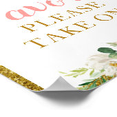 kleine Prinzessin Blumendusche Lieblingszeichen Poster (Ecke)