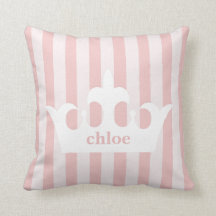 Kleine Prinzessin Crown Pink Striped Nursery