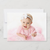 Kleine Prinzessin "Cupcake" 1. Geburtstag Party Einladung (Rückseite)