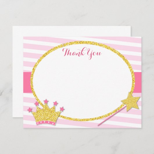 Kleine Prinzessin dankt euch den Karten (Vorne/Hinten)