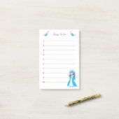 Kleine Prinzessin-Dinge zu tun Post-it Klebezettel (Auf Schreibtisch)